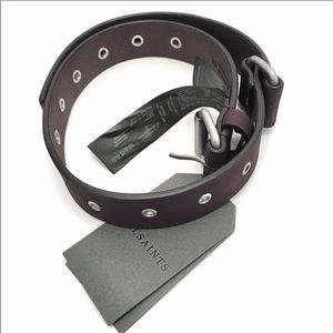 Allsaints Ezra Leather Waist Belt